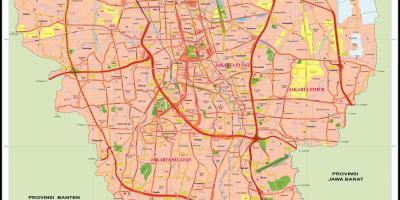 نقشه شهر جاکارتا