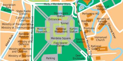 نقشه از دفتر جاکارتا