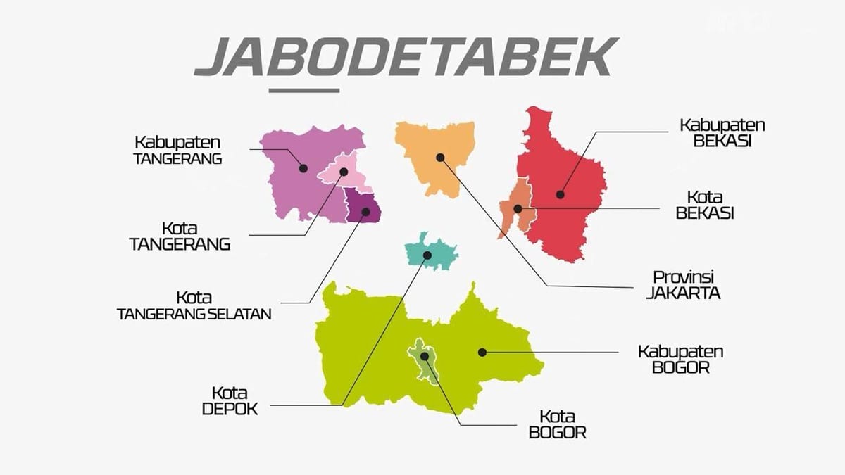 نقشه jabodetabek