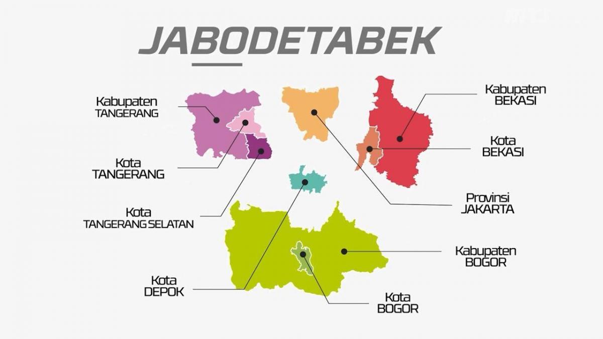 نقشه jabodetabek