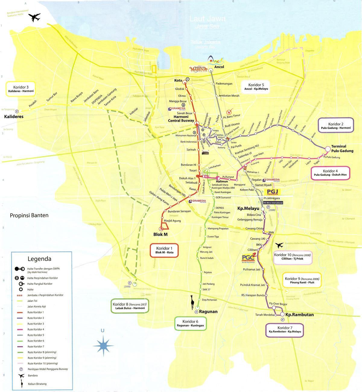 نقشه از نقشه ancol جاکارتا