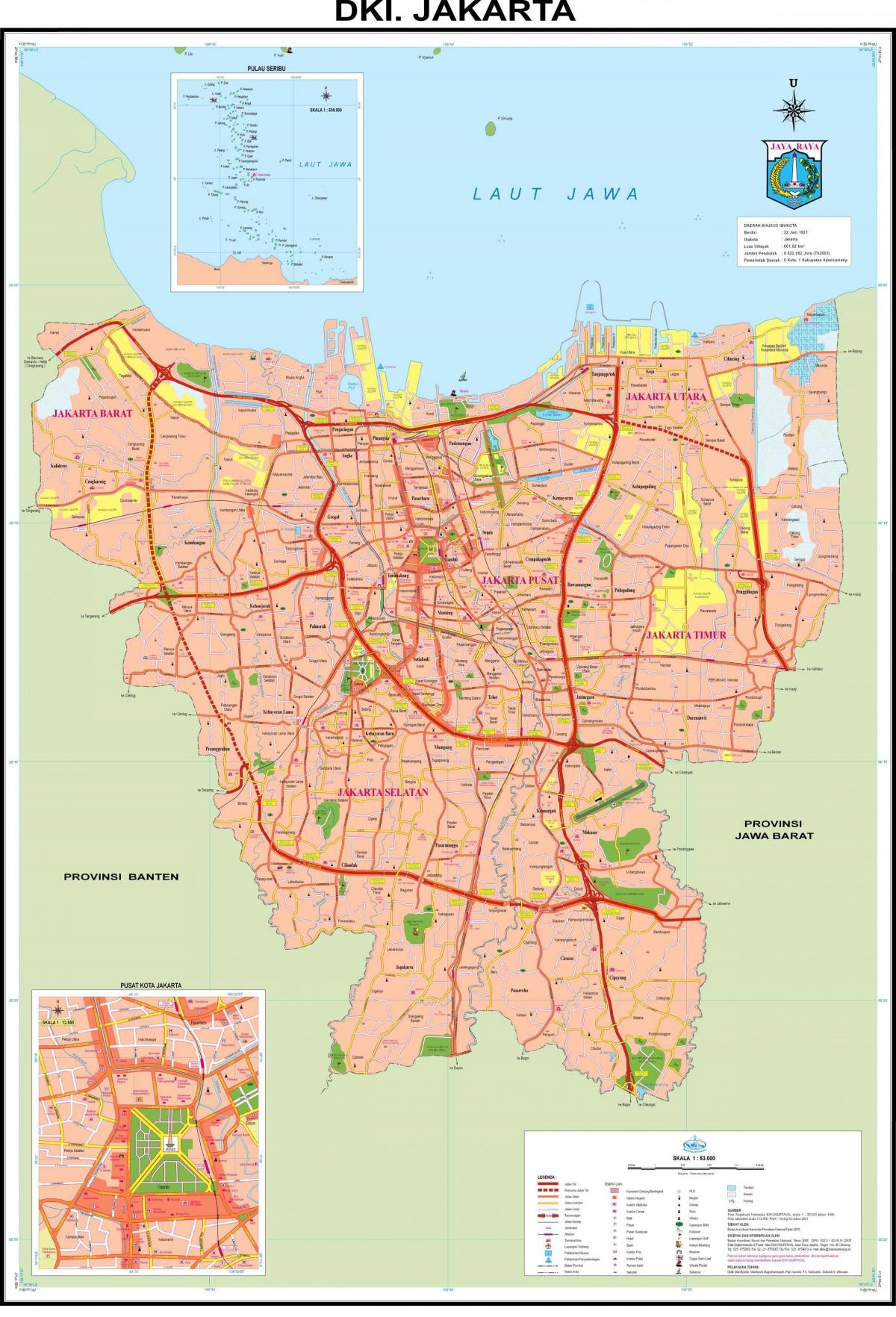 مرکزی جاکارتا نقشه
