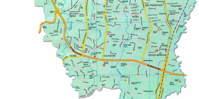 نقشه از جاکارتا selatan