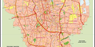 مرکزی جاکارتا نقشه