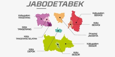 نقشه jabodetabek